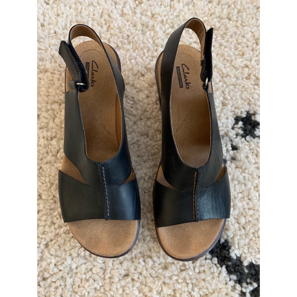 Clarks Platform Sandals with Cork sole!
